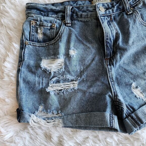 Blank Paige Distressed Denim Shorts - Picture 3 of 11